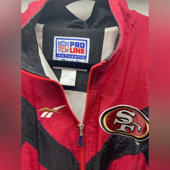 Vintage 1996 San Francisco 49ers Reebok Pro Line 50 Years Jacket Mens M - Picture 4 of 7